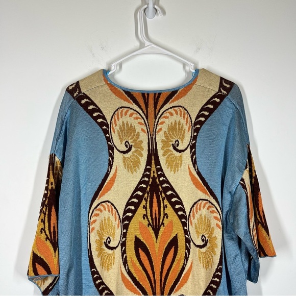 Zara Jacquard Knit Tunic Dress Size US Medium - Picture 6 of 11